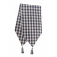 thumbnail image 1 of Mr. MJs Trading AG-11250-13x72 13 x 72 in. Ribbed Table Runner with Tassels, Navy Check, 1 of 1