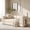 White, variant on Modular Sectional Sofa Couch with Two Storage Bag, Plush Corduroy Upholstered Couch, Modern Sleeper Couches for Living Room, No Assembly Required, Gray