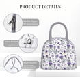 thumbnail image 4 of Disketp Lavender Bicycle Bolsa Térmica para Almuerzo, Lonchera con Abertura Amplia y Gran Capacidad, Organizador Reutilizable para Mujeres, Hombres y Adultos, 4 of 6