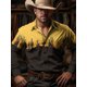 thumbnail image 1 of Camisa estilo occidental vintage para hombre, estilo vaquero con cactus, camisa estilo western, camisa informal de calle para exteriores, camisa de manga larga para otoño e invierno, 1 of 6