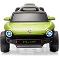 thumbnail image 1 of Electric Car-12V Ride-On Toy w/Parent Remote Control | LED Lights, Bluetooth & MP3 Player for Boys and Girls,Green, 1 of 7