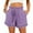 Purple, variant on Rezuofi 1 Pcs Womens Casual Shorts High Waisted 2025 Fashion Beach Cruise Shorts Cute Comfy Summer Shorts with 2 Pockets