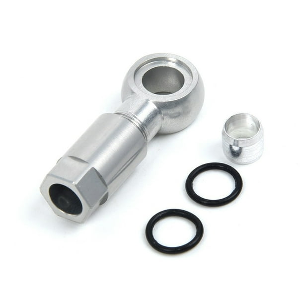 Advancent aceite para bicicletas de montaña cabezal de oliva conectores de manguera de freno de disco hidráulico Plata OD019869-04