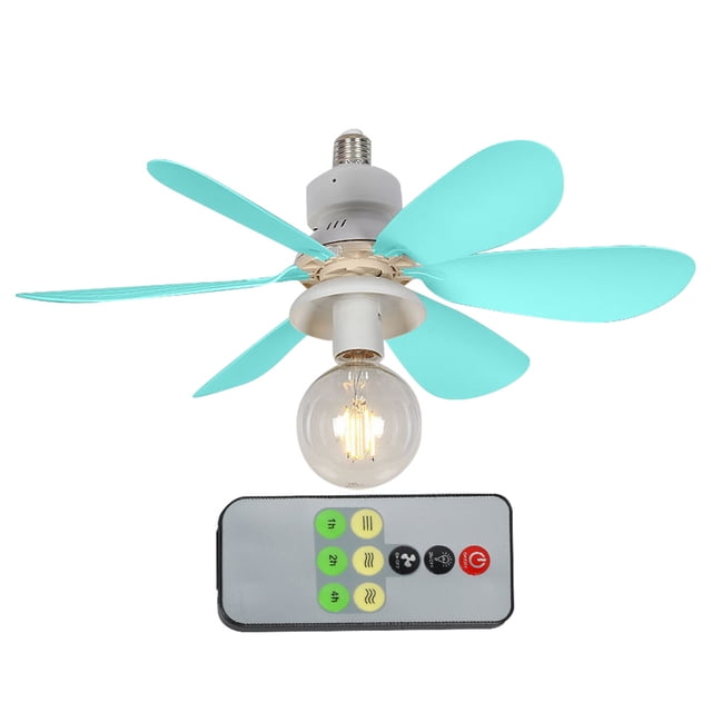 Lámpara Techo Ventilador LED Moderno E27 Base 42 Cm
