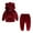 Wine Red, variant on Esaierr Kids Toddler Velour Tracksuit Sweat Suits Set 2PCS Baby Ears Hooded Sweatsuits Outfits with Pockets Workout Jogging Sets Boys Girls Fall Winter Tracksuit Set 9M-8Y
