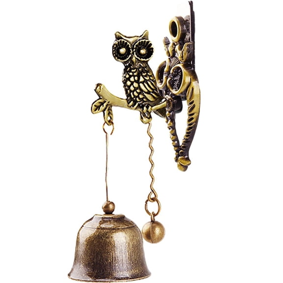 vlrwzc Vintage Metal Doorbell Retro Animal Magnetic Suction Wind Chimes Door Decoration for Shopkeepers, Wall Door Ornaments for Indoor Outdoor Decoration