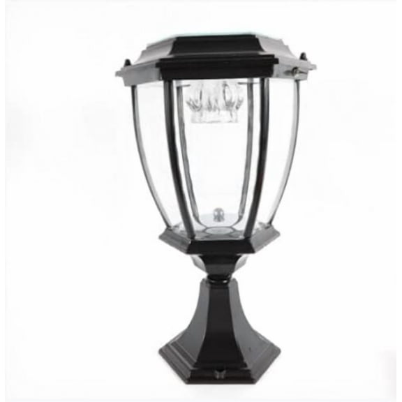 Outdoor Solar Post Lights Wall Sconce Fixture Solar Lamp,Waterproof LED Landscape Light Energy Saving Lantern lamp for Garden Patio Pathway (Black)