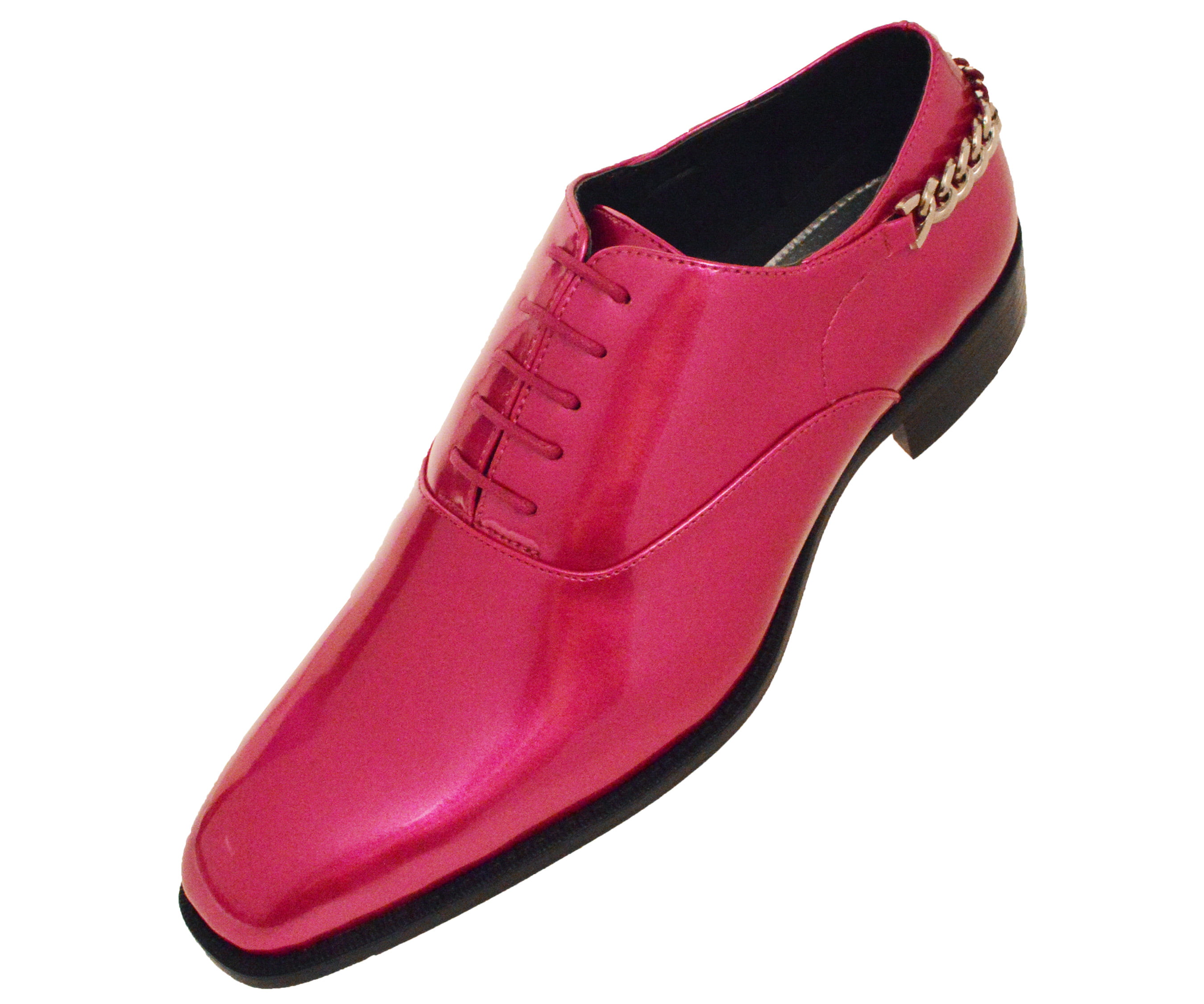 Bolano - Bolano Mens Smooth Shiny Patent Plain Toe Oxford Dress Shoe ...