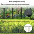 thumbnail image 3 of Jhsomdr Decorative Garden Metal Fence 45ft (L)×40in(H) 20 Panels Heavy Duty Iron Wire Animal Barrier Temporary No Dig Fence Landscape Edging Privacy Fencing for Yard, Outdoor, Dog, Patio, Flower Bed, 3 of 8