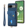 thumbnail image 2 of Feishell for Google Pixel 8A, Wallet Case with Card Holder Leather Card Slots Kickstand Shockproof RFID Blocking Magnetic Clasp Protective Cover for Women Men for Google Pixel 8A, Blue, 2 of 11