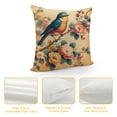 thumbnail image 4 of JEUXUS Printed on Both Sides Colorful Sparrow Singing on Magnolia Flower Tree Landscape Picture Plush Pillowcase (Universal 1) White, 4 of 5