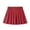 wine red, variant on Girls High Waisted Plain Pleated Skirt Skater Tennis School Uniforms Skirt Lining Shorts