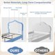 thumbnail image 4 of Tamaño individual-xl forrado marco de cama includes almacenamiento cajón y smart LED cabecero platform marco de cama niños de madera slats support no necesita colchón base easy to assemble, 4 of 6