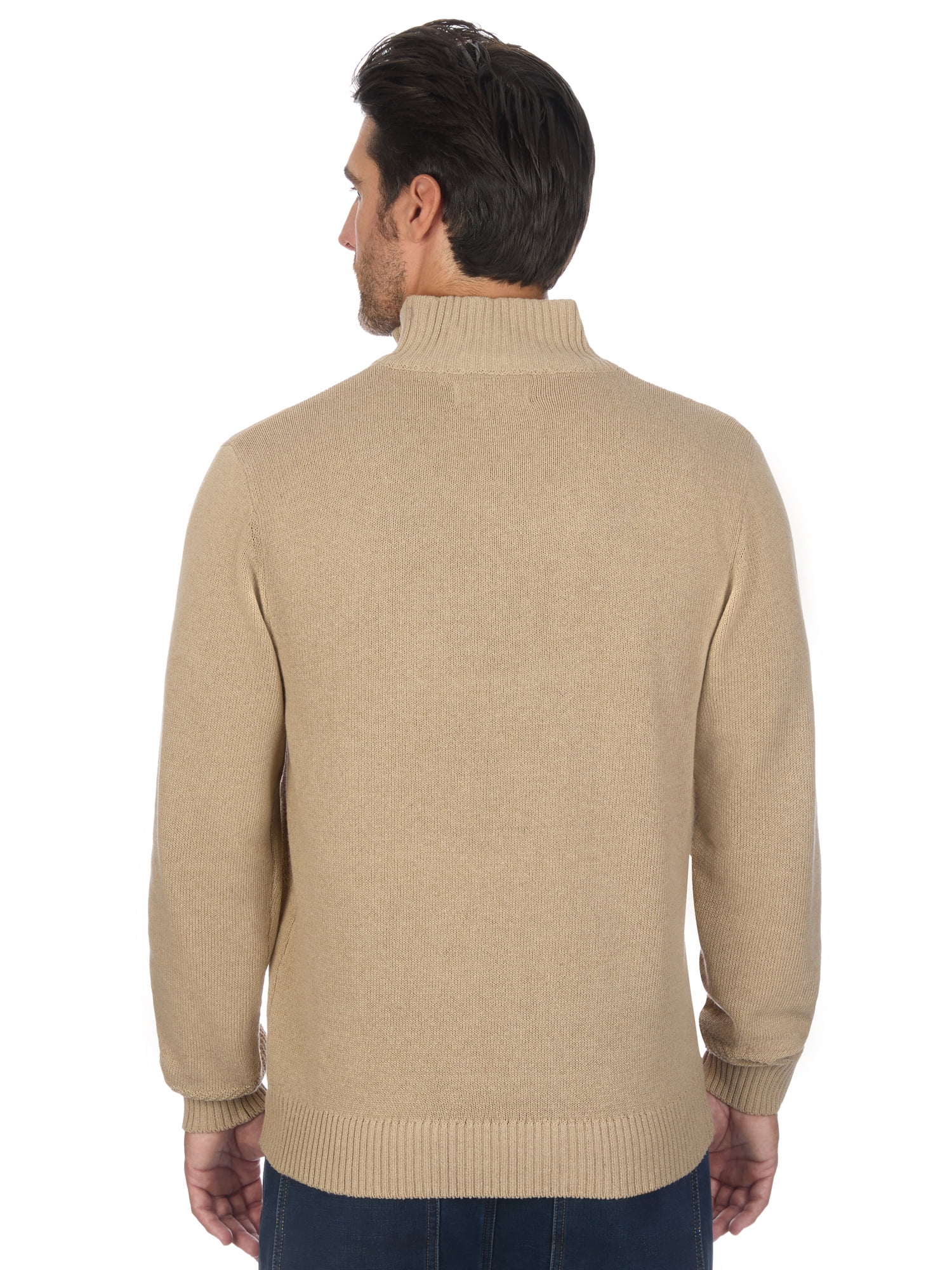 U.S. Polo Assn. Men's Textured Quarter Zip Sweater