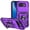 Purple, variant on Allytechgroup Case for Google Pixel 10A with Kickstand, Built-in Slide Camera Cover Rugged Heavy Duty Durable Cover Case Non-Slip Anti-Fingerprint Shockproof Bumper for Women Men, Purple