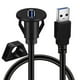 thumbnail image 1 of Cable Extensión Montaje Empotrado A USB 3 0 1M 5Gbps para Coche, 1 of 9