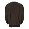 thumbnail image 5 of AWZXDE Men's Solid Color Crewneck Sweatshirt, Casual Versatile Long Sleeve Pullover Brown,XL, 5 of 7