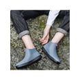 thumbnail image 5 of Woobling Men Kitchen Shoes Slip On Chef Shoe Round Toe Mules Resistant Clogs Comfort Lace Up Light Blue 8, 5 of 5