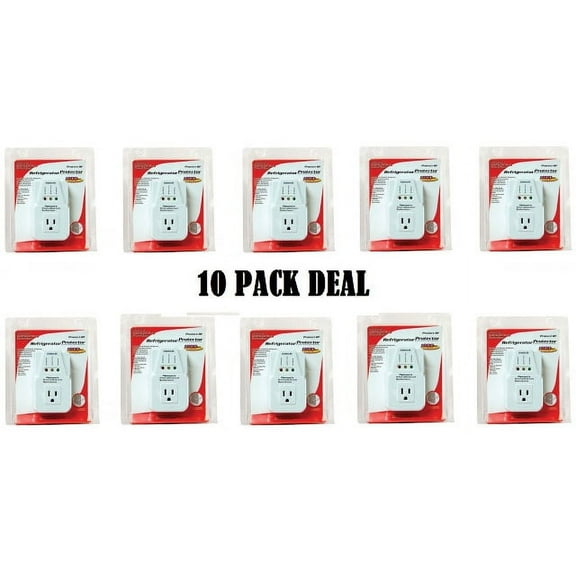 AC Voltage Protector Brownout Surge Refrigerator 1800 Watts Appliance 10 PACK