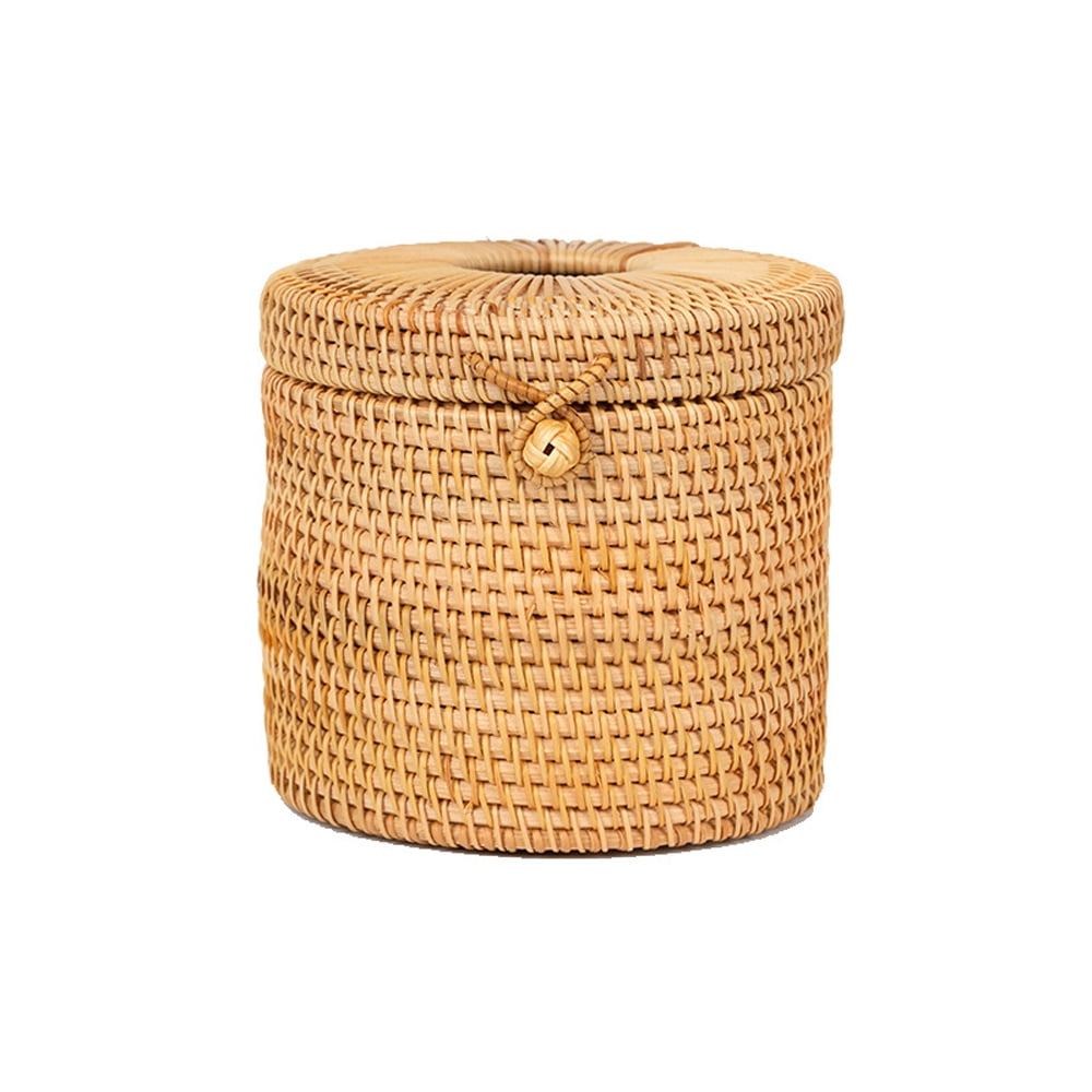 Rattan Handmade Tissue Box Drawer Case Vine Roll Holder Toilet Paper ...