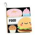 thumbnail image 1 of Baby Soft Cloth Crinkle Book, Polyester Fiber, Squeaky, High Contrast Patterns, Educational, Portable, Fit 0-6 Months Kids, 1 of 3