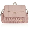 thumbnail image 1 of Hannah & Sophia Belle Convertible Diaper Backpack & Messenger Bag, Rose Pink, 1 of 11