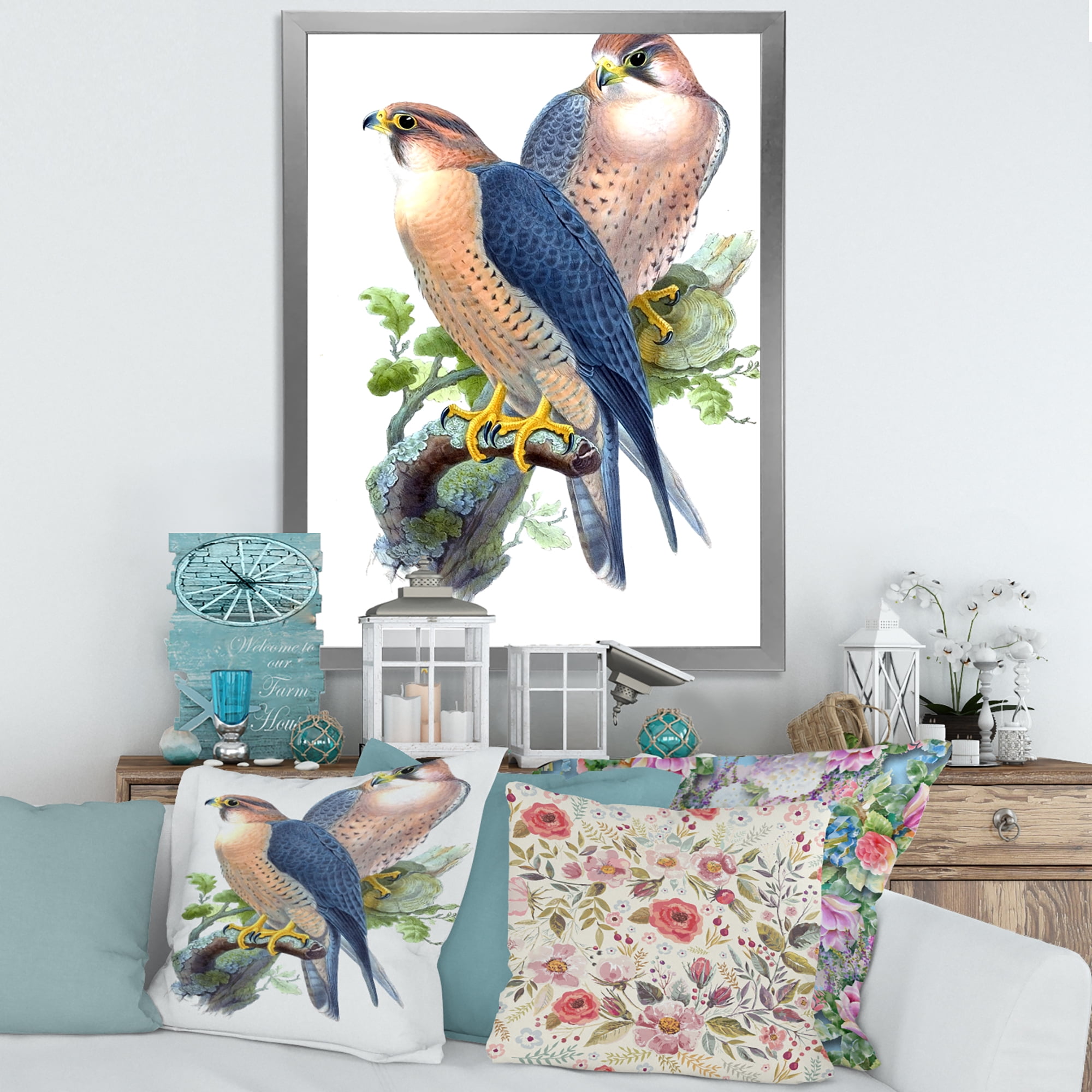 Designart 'Ancient Birds II' Traditional Framed Art Print