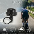 thumbnail image 2 of Campana de bicicleta de montaña MTB, campana de bicicleta de carretera, bocina de sonido fuerte ajustable para manillar de ciclismo negra para adultos, 2 of 7