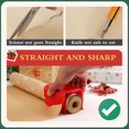 thumbnail image 3 of Bamboohart 2Pcs Wrapping Paper Roll Cutter Tool Paper Cutter  Wrapping Paper Cutter with 4 Replaceable Blade Set Heavy Duty Paper Cutters for Crafting Classroom Home Birthday Gift Cutter, 3 of 7