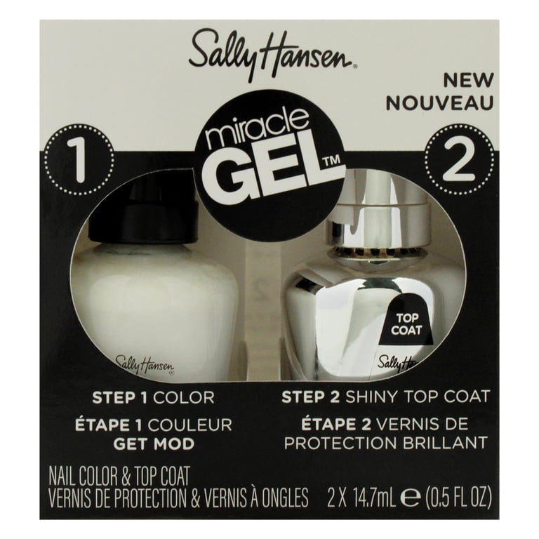 Sally Hansen Miracle Gel, Get Mod Duo Pack, 2 Step, Chip-Resistant