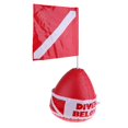 thumbnail image 1 of Scuba Diving Inflatable Float Surface Marker Buoy with Dive Flag Below Underwater Safety Gear Equipment, 1 of 8