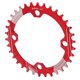 thumbnail image 4 of Bienvenido Lebycle Rueda de cadena de bicicleta de montaña 34T Aleación de aluminio inoxidable Disco de dientes positivos y negativosRojo, 4 of 8
