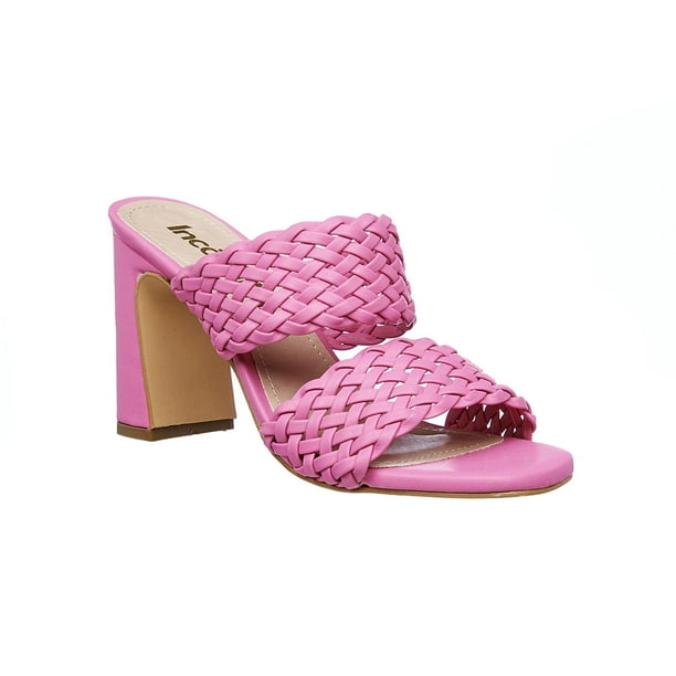 Sandalias Con Tacon Tipo Piel Rosa Casuales Formales rosa 26 Incógnita 088D6F