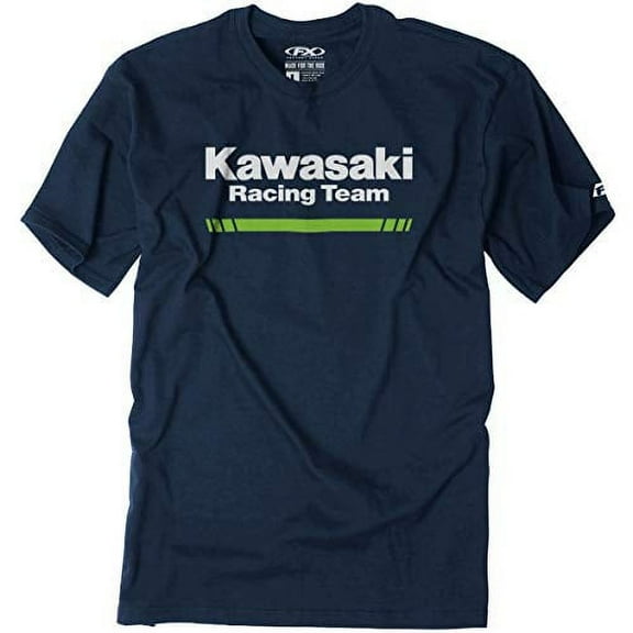Factory Effex Kawasaki Stripes T-Shirt (XX-Large) (Navy)