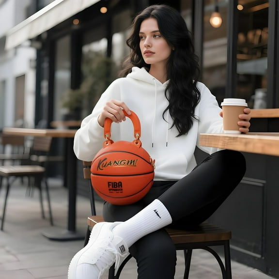 Kuangmi Retro Basketball-Inspired Handbag: Street Style and Gifting Choice Size7