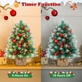 thumbnail image 2 of Yexmas 2PCS Pre-lit Artificial Mini Christmas Tree,24 Inch Small Tabletop Xmas Tree for Indoor Outdoor Christmas Decor, 2 of 8