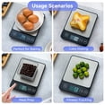 thumbnail image 5 of Suspended kitchen scale, Digital Kitchen Scale, 1g/0.01oz High Precision Precisely Measures Grams and Ounces for Baking and Cooking, Digital Scale for Food,Cooking, Baking, Weight Loss, 5 of 8