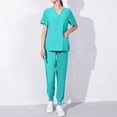 thumbnail image 1 of BVOFAR Ensemble de Blouses Médicales pour Femmes Col en V & Pantalons Jogger Uniforme Médical Extensible avec Poches, 1 of 6