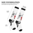 thumbnail image 2 of Lsque Moose Kissing Under Mistletoe Pattern Sport Compression Socks for Men & Women 15-20 mmHg Knee High Nurse Pregnant Running Medical and Travel Athletic, 2 of 6