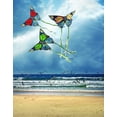 thumbnail image 1 of BSDHOME Polyester 5x7ft Sea Beach Butterfly Kite Photography Backdrops Photo Props Studio Background, 1 of 2