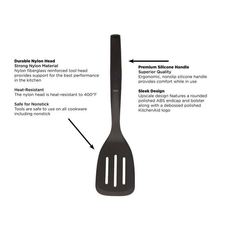 KitchenAid Classic Slotted Spoon, One Size, Black 2