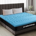 thumbnail image 1 of Colchoneta Memory Foam Matrimonial Sobre Colchón Fresca 5cm Azul, 1 of 6