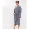 thumbnail image 2 of Bata de baño TESSO HOME Gris caballero de microfibra extrasuave, 2 of 2