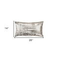 thumbnail image 5 of Ivory Distressed Brush Stroke Lumbar Pillow, 5 of 8