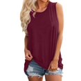 thumbnail image 1 of Débardeur Sans Manches pour Femmes Confortable Extensible Été Décontracté Basique avec Soutien-Gorge Intégré pour la Maison, 1 of 4