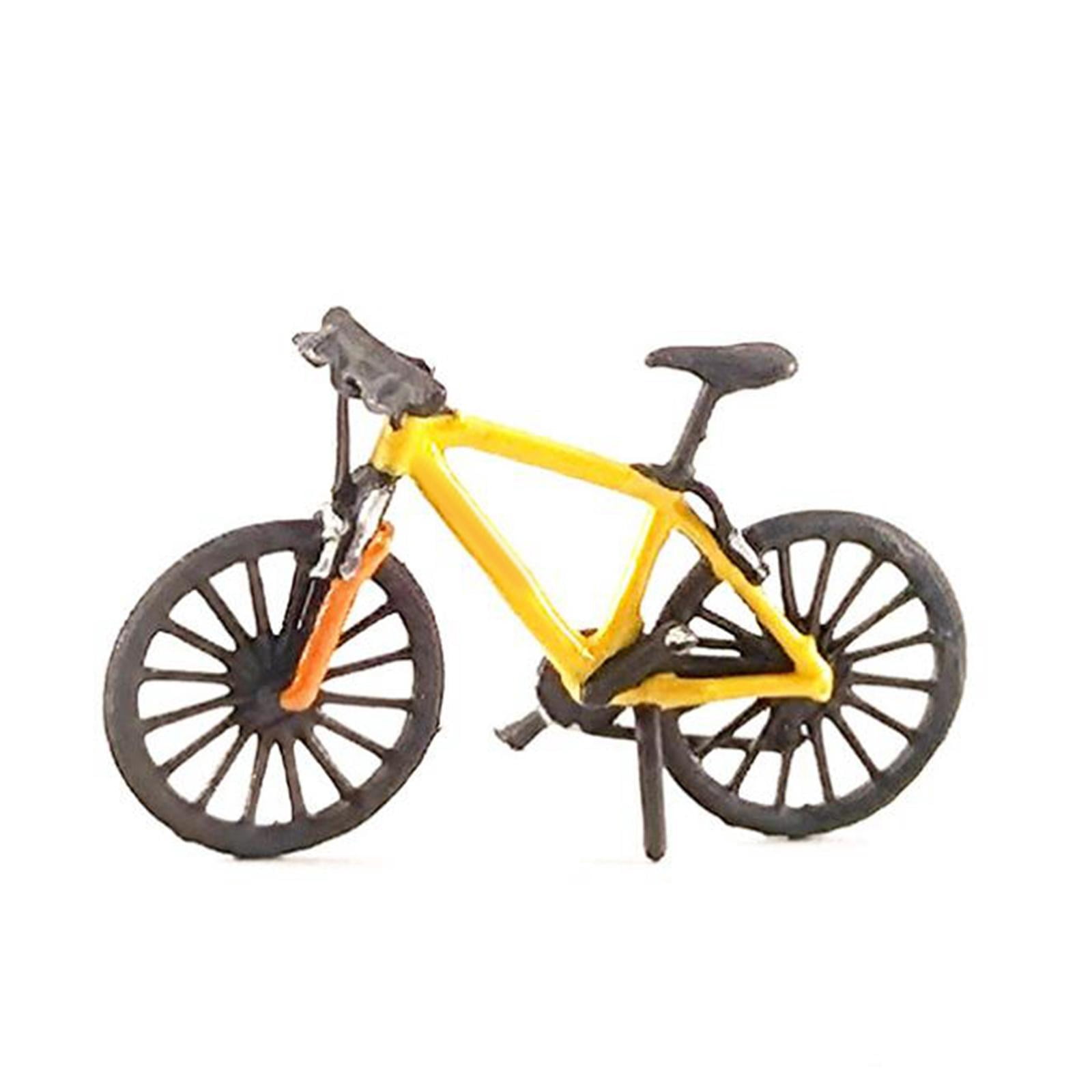 1/64 Mini Bike Miniature Vehicle for Street Scenes Diorama Photography Props Mountain Bike