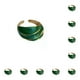 thumbnail image 1 of Qarigey Anillo de mujer Aleación de zinc Anillos abiertos decorativos Navidad Novia Regalo Joyería Compromiso Celebración Fiesta Verde Grün 10piezas Qarigey CBP315837, 1 of 6