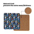thumbnail image 4 of Xecao Space Dog for MDF Cork Coaster 4 Pcs,Drink Coasters,Suit for House Warming Gifts New Home ,Coffee Table Decor-Square, 4 of 7