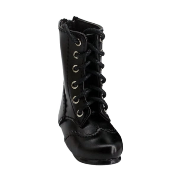 Figuras de acción a escala 1/4, botas de tacón bajo, zapatos de muñeca articulados, regalos para niños y adultos. Negro