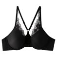 thumbnail image 2 of fheaev Front Closure Everyday Bra For Women No Underwire Support With Adjustable Straps Wirefree Snap Closing Bras Underwear T-Shirt Bras, 2 of 9